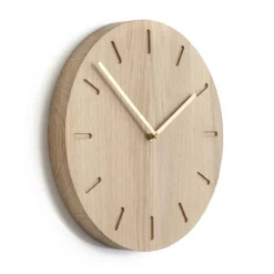 Watch:Out väggklocka ek, ek-mässing^Applicata Best