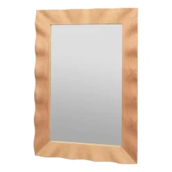Väggspeglar-Broste Copenhagen Wavy spegel 70x100 cm, Natural brown