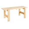 Utebord·Matbord Utomhus|Matbord Utomhus-HAY Weekday bord 180x66 cm lackad furu, Natural