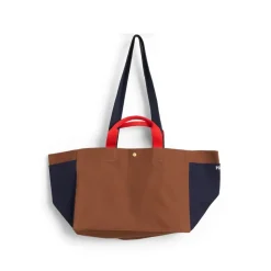 Förvaringskorgar-HAY Weekend Bag Organic väska S, Brown multi