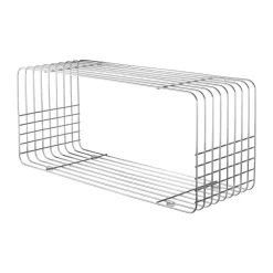 Hyllor & Hyllsystem|Hyllor & Hyllsystem-Mette Ditmer Wire hylla, Chrome, 31x70x26 cm