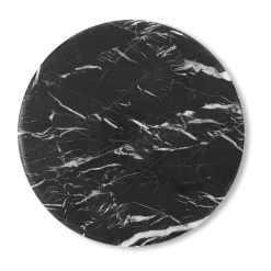 Matbord-&Tradition Wire Stool VP11 toppskiva Ø38 cm, Marmor Nero Marquina