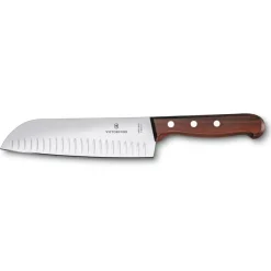 Santokuknivar-Victorinox Wood santokukniv olivslipad 17 cm, Rostfritt stål-lönn