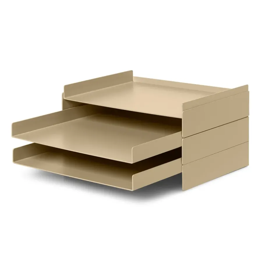 Förvaringskorgar-Ferm Living 2x2 Organiser dokumentförvaring, Cashmere