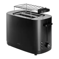 brödrost med brödvärmare 2 korta fack, Svart^Zwilling Hot
